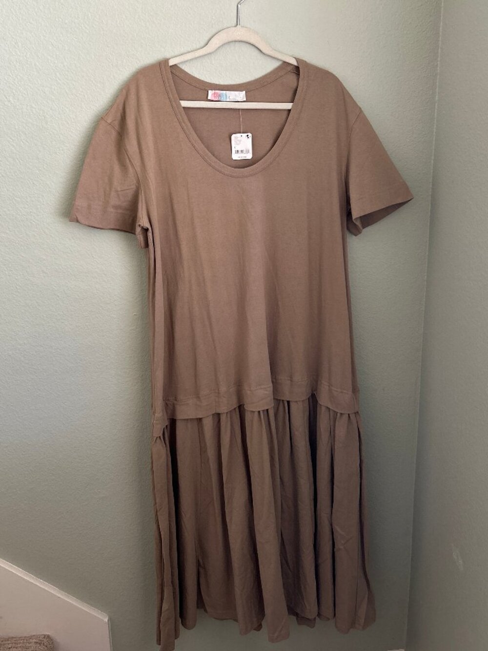 NWT Free People Beach Herron Drop Waist Maxi Dress Size Large Oversized - Picture 2 of 7